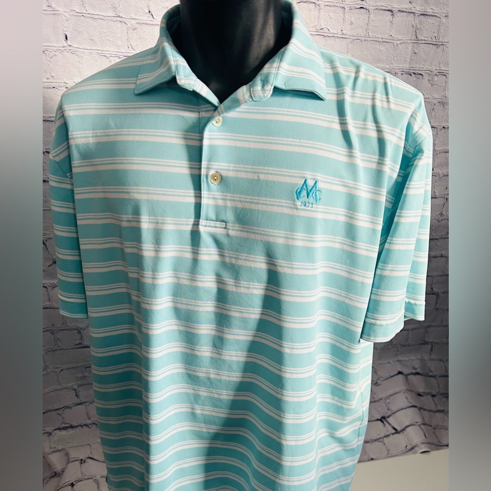 PETER MILLAR mens large soft cotton golf polo